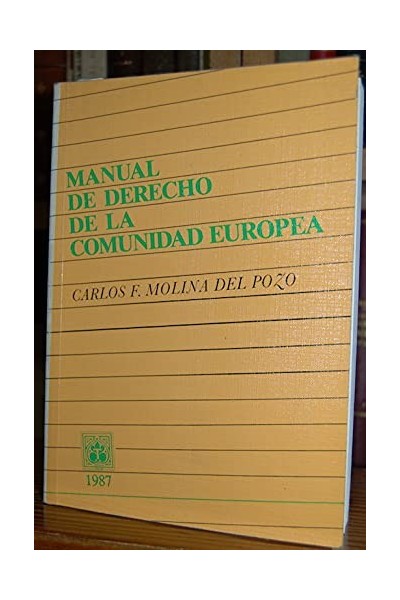 Manual de derecho de la Comunidad Europea